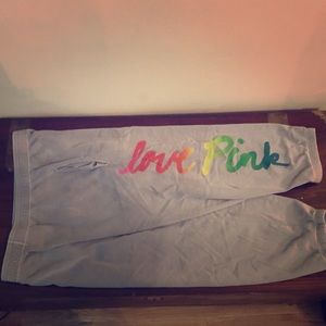 Victoria’s secret PINK rainbow logo sweatpants